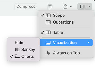 Code Document Table - Sankey Diagram View