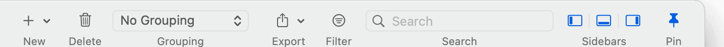 Document Manager Grouping Options