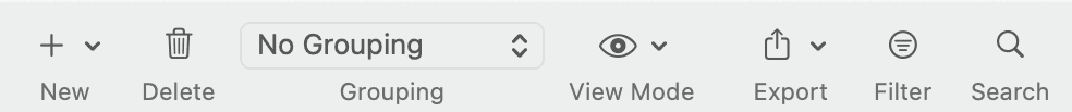 ATLAS.ti Quotation Manager toolbar