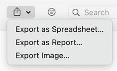 Code Manager export options