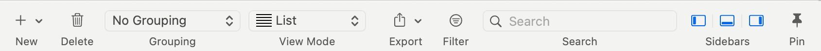ATLAS.ti Code Manager toolbar