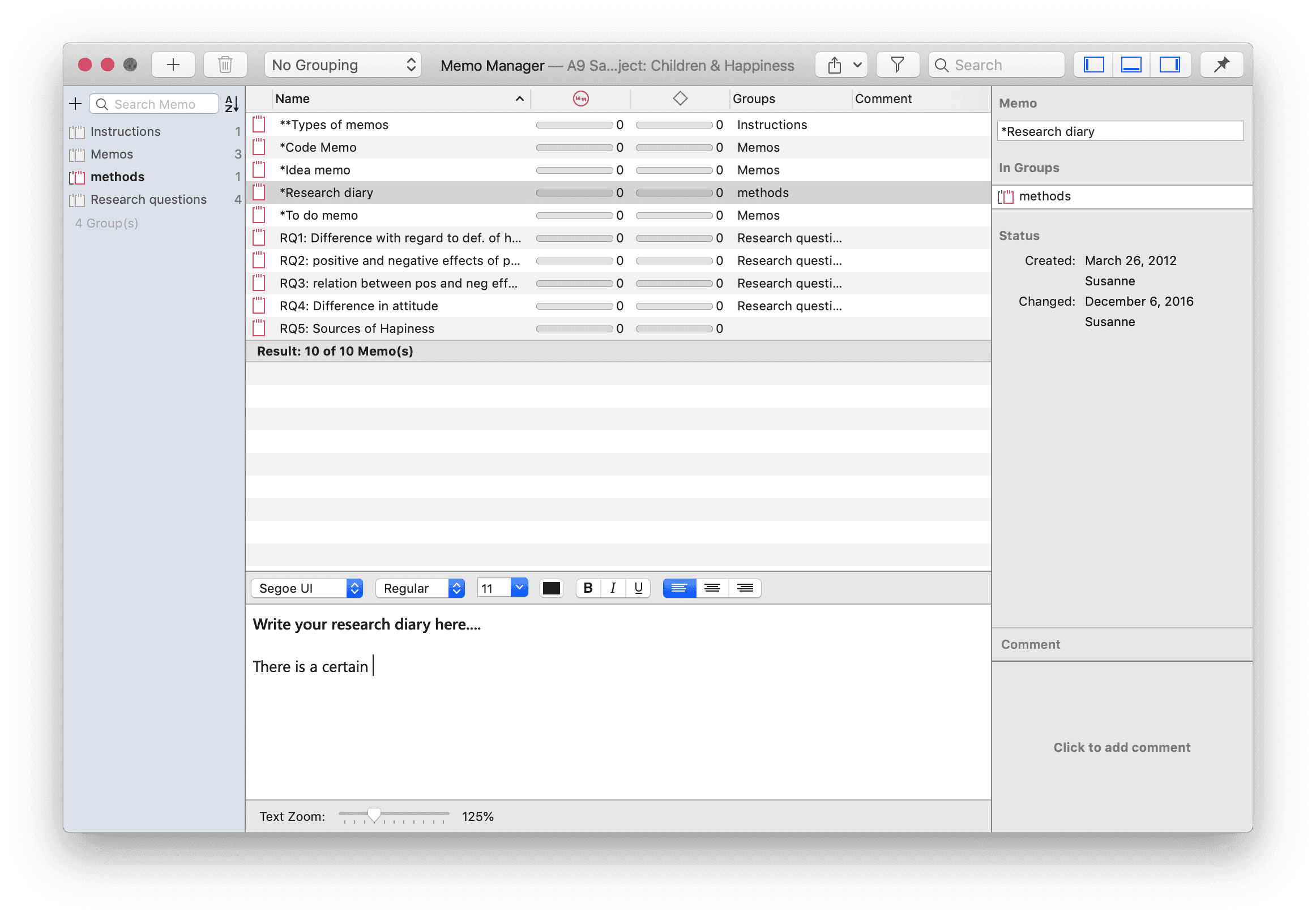 Memo Manager