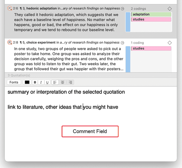 Quotation Reader Options