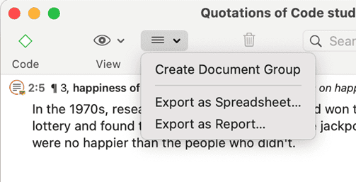 Quotation Reader Options
