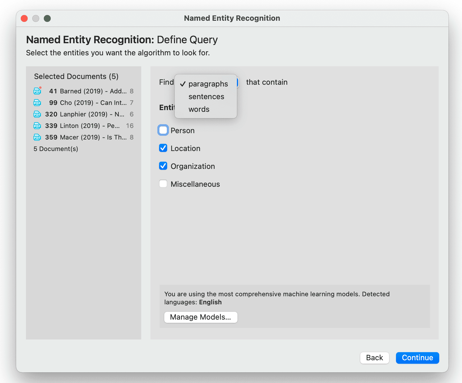 Define Query for Sentiment Analysis