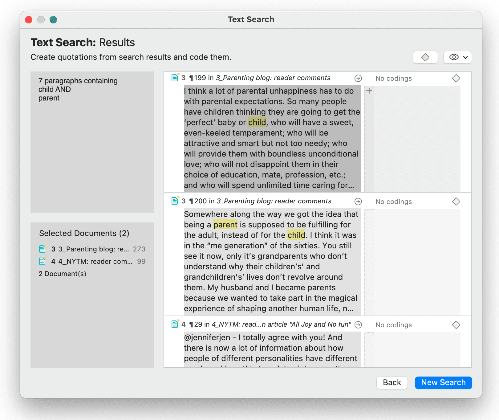 Text Search Results