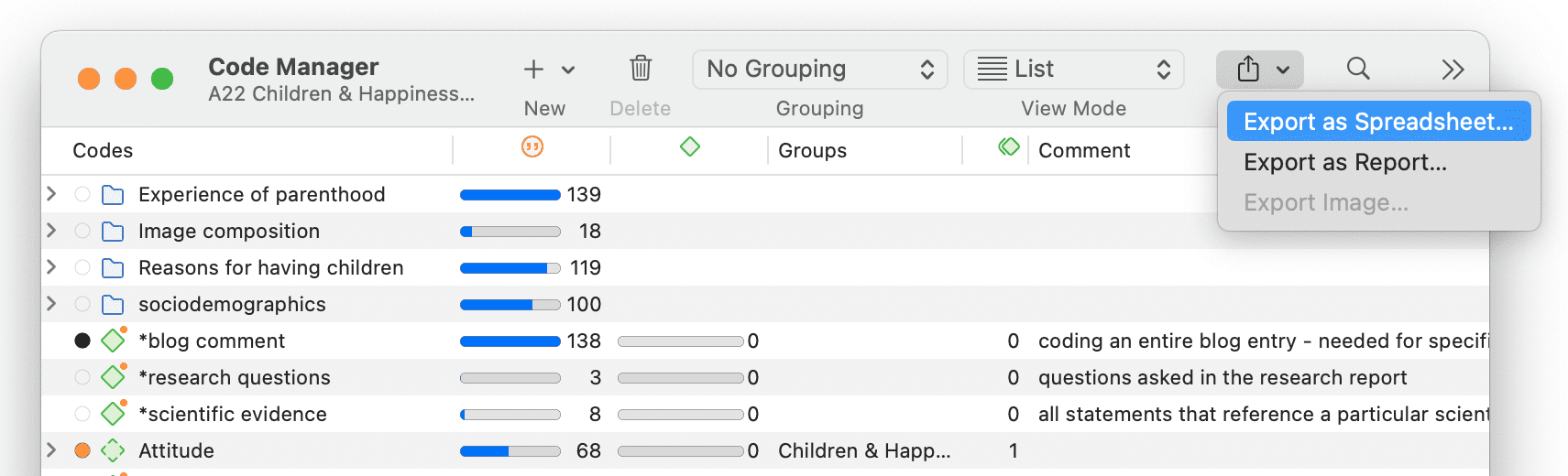 Create Codebook