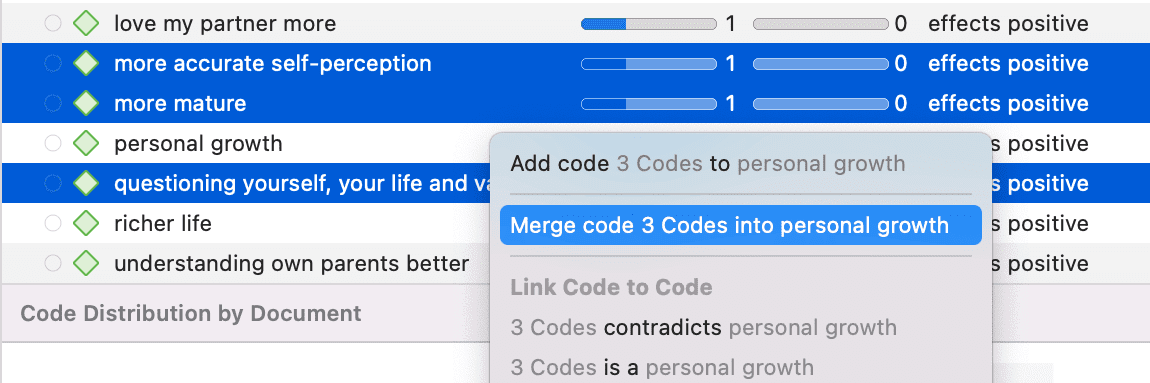 Merging Codes