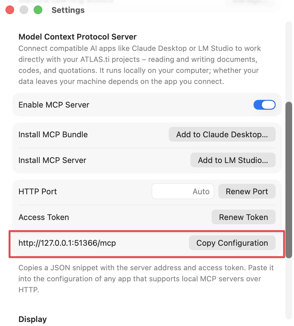 Copiar configuración en Mac