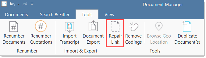Link reparieren