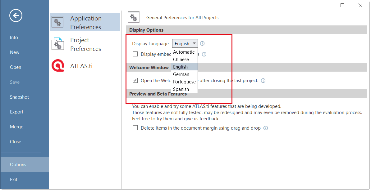 Changing the Display Language