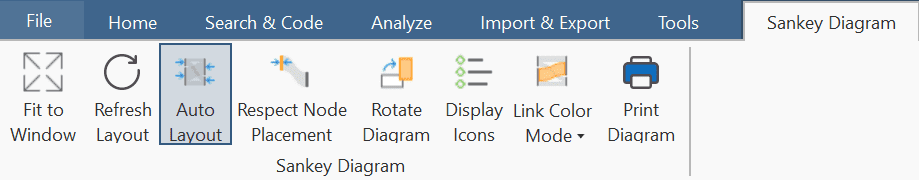 Sankey Diagram Options