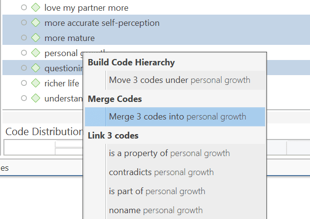 Merging Codes