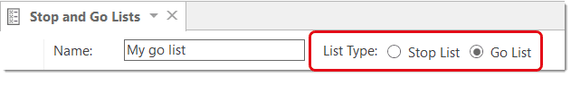 Change list type