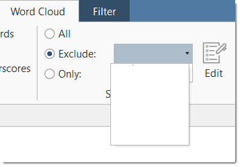 Empty selection list