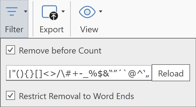 Word List Filter