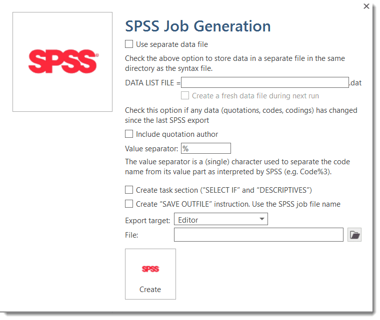 Exporting ATLAS.ti Data for SPSS