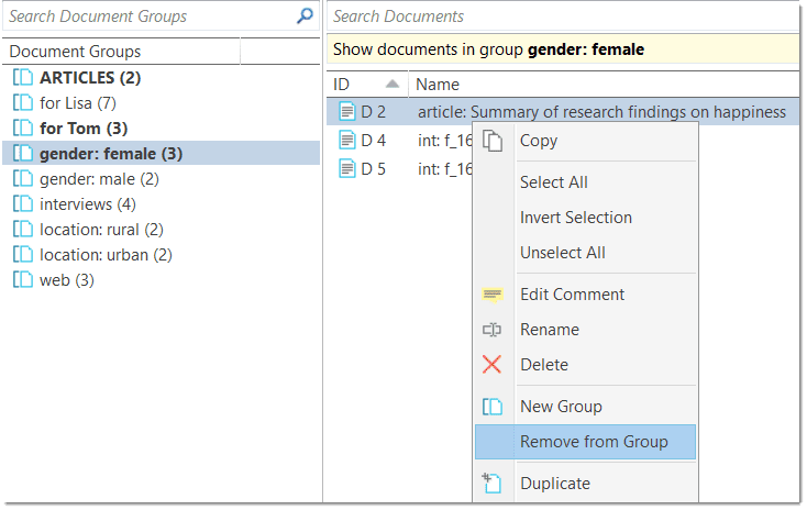 Remove a member from a group