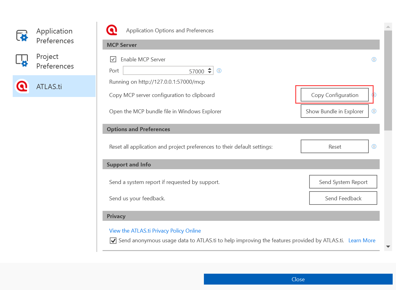 Copy Configuration Windows