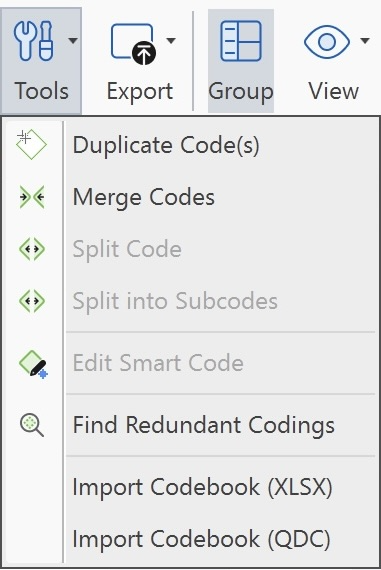 Code Manager Ribbon Analyze