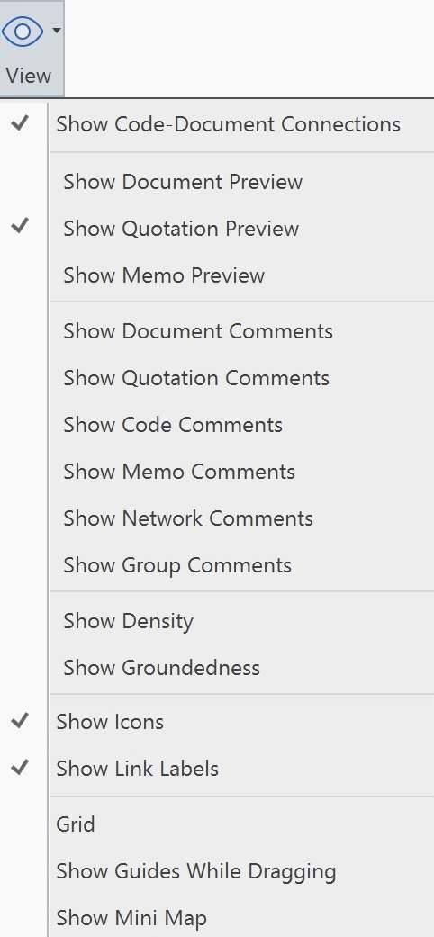 Network View Options