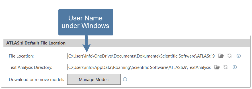 ATLAS.ti Default File Locations