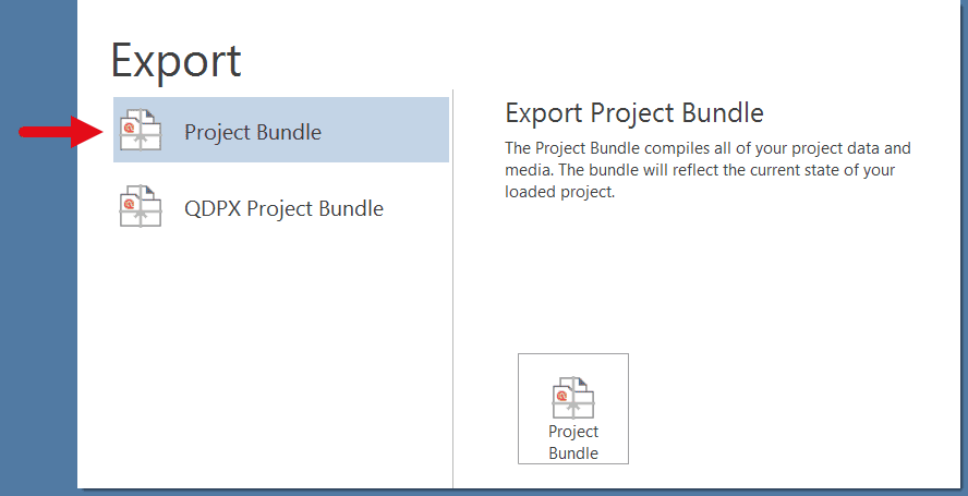 Exporting a Project