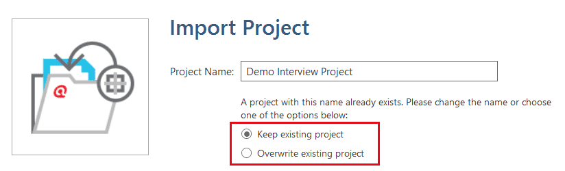 Importing a project