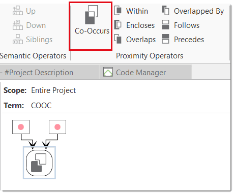 Example Co-occur query step 1