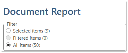 Scope of the report