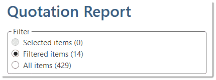 Scope of the report