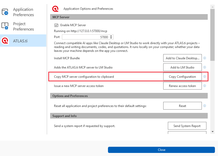 Copiar configuración en Windows
