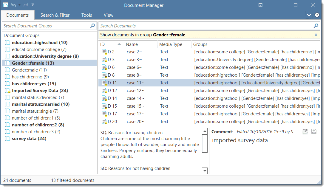 Document Groups