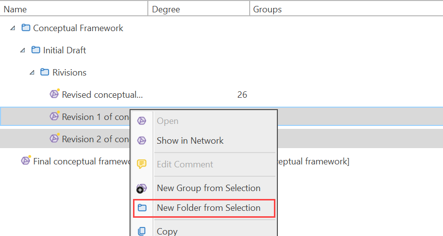 Seleccionar carpeta en el Administrador de redes